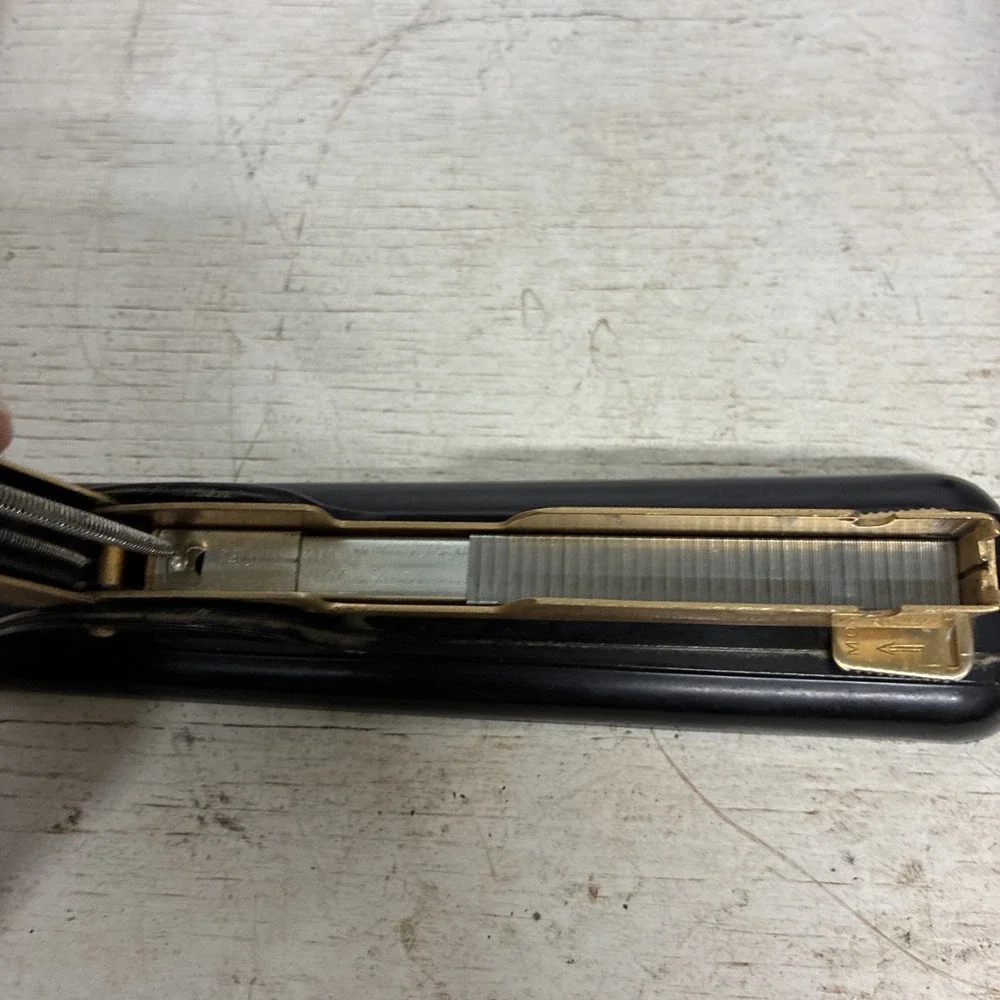 Vtg Rare swingline stapler vintage black and gold Totally Functions